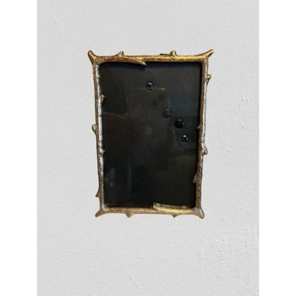 Lawrence France Easel Hanging Metal Frame for Photos/Pictures Gold Tone 6